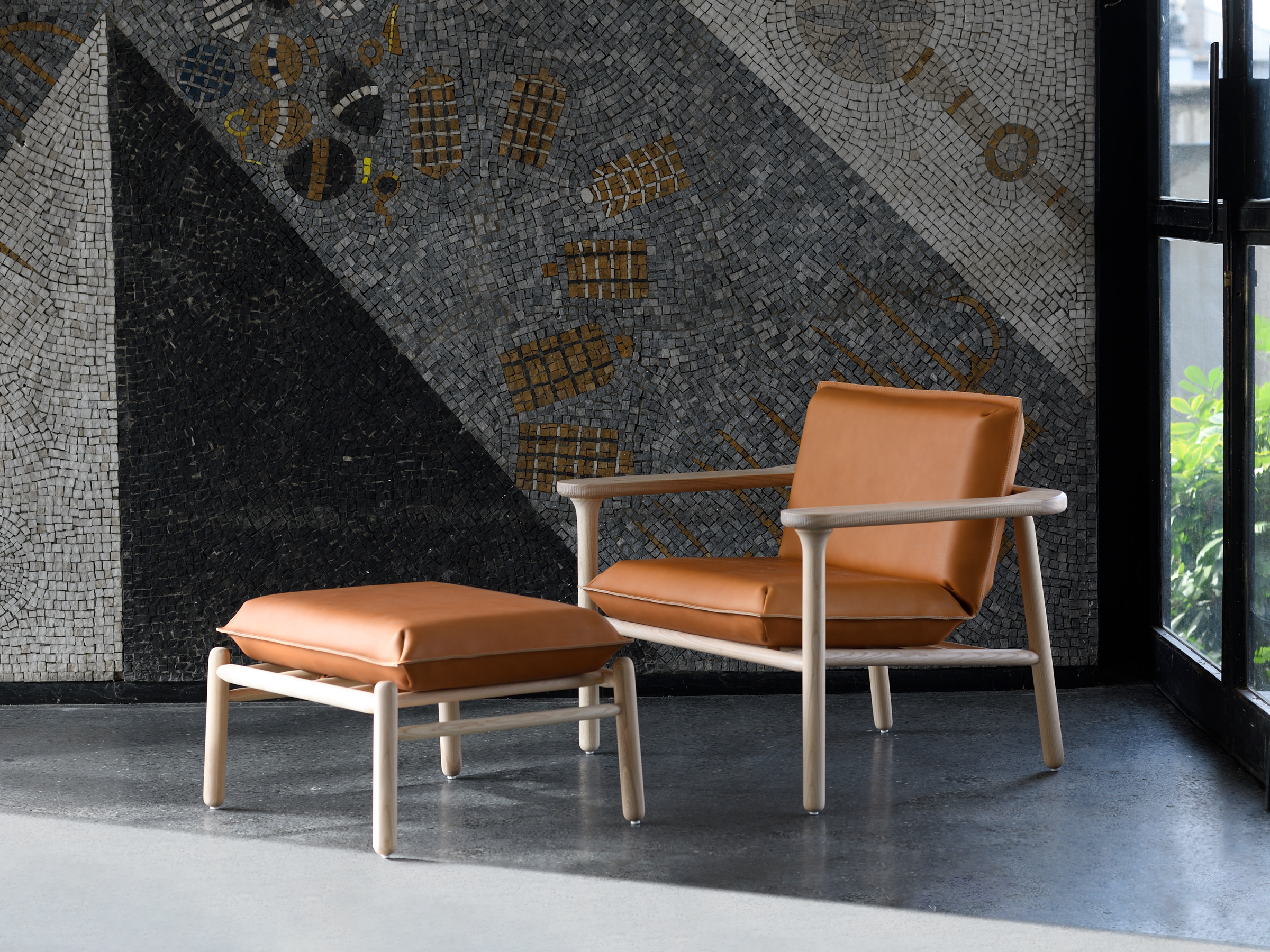 Zanat, Igman Lounge Chair & Ottoman, Harri Koskinen
